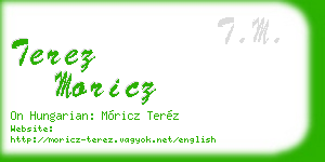 terez moricz business card